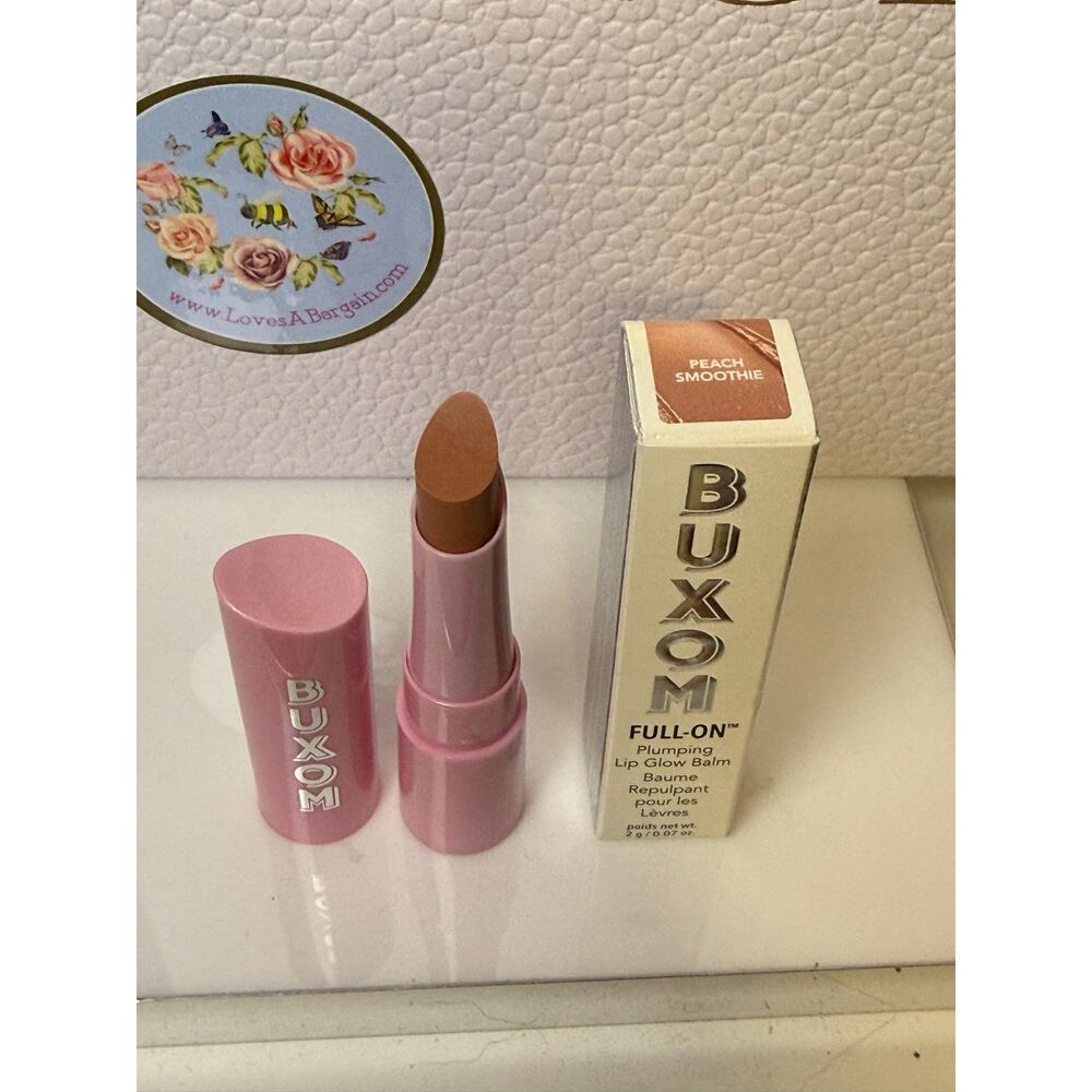 Buxom Full-On Plumping Lip Glow Balm. - 2g - PEACH SMOOTHIE - NEW in box